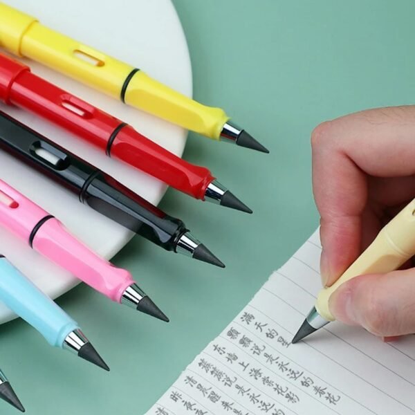 06_99883f68-8b31-4fb2-b313-319fad8d3a47.jpg 2-in-1 Everlasting Magic Pencil with Replaceable Eraser (1 Pc / Mix Color)