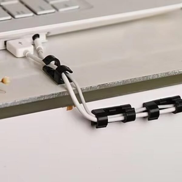 Plastic Wire Cord Cable Clips Organizer Holder (16 Pcs Set)