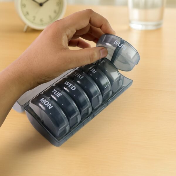 Weekly Pill Organizer 2 Times a Day Travel 7 Day Pill Box