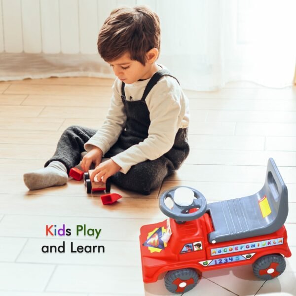 Kids Baby Ride-On Push Car with Musical Horn & Backrest – Perfect Toy for Toddlers