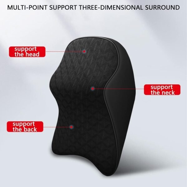 Ergonomic Car Seat Headrest Neck Support Cushion (1 Pc)