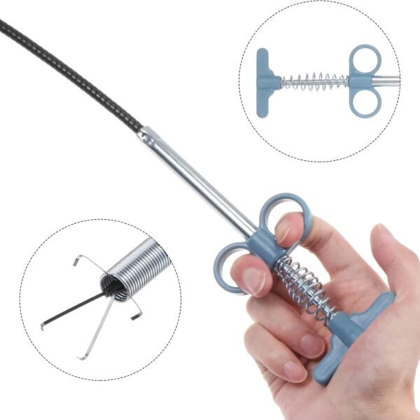 Flexible Spring Drain Cleaning Tool with Hand Grip (1 Pc / 57 Cm)