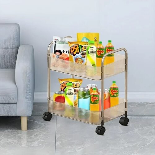 06_StorageTrolley2-Tier.jpg 2 Layer Multipurpose Storage Trolley with Wheels (1 Pc)