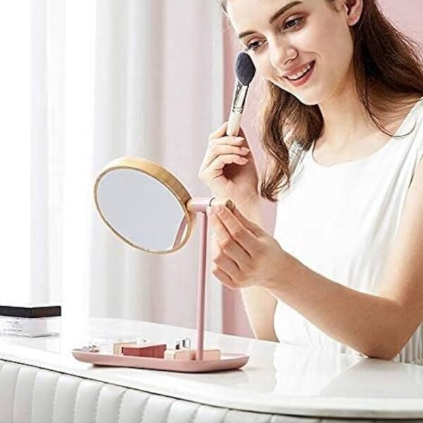 Modern Round Tabletop Makeup Mirror (1 Set)