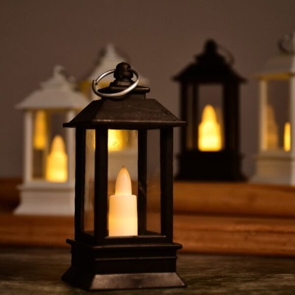 Classic Style Lantern With Artificial Rustic Battery-Operated Flameless Candle Light For Home Decoration (Pack of 24)
