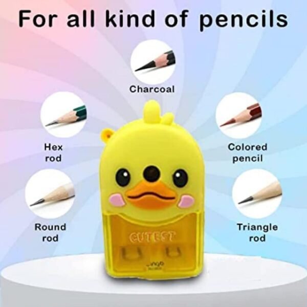 06_a2c8f50c-d65e-48b1-b957-ffefe0c31347.jpg Plastic Cutest Duck Pencil Sharpener (1 Pc)