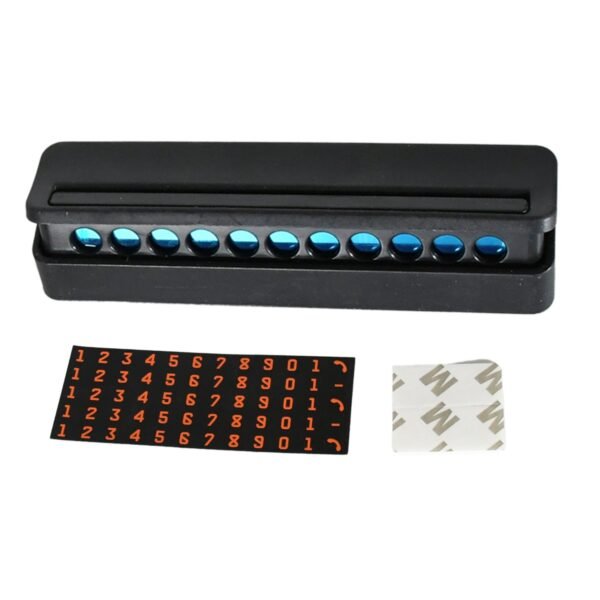 Temporary Car Parking Mobile Number Display with Magnetic Numbers Stickers  (1Pc)