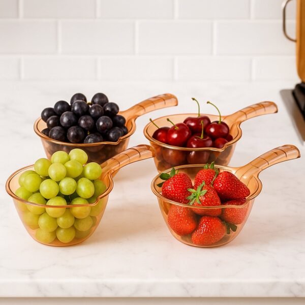 Multipurpose Kitchen Washing & Straining Bowl (1100 ML / 4 Pc)