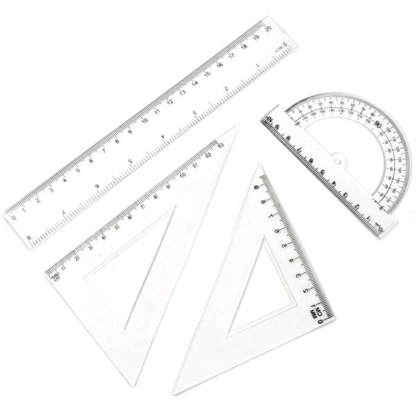 06_abf31a70-bfe9-403e-886d-5c4c3d0f9d80.jpg Plastic Geometry Set, Triangle Ruler Protractor Straight Ruler (4 Pcs Set)