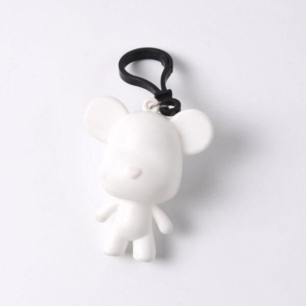 Cute Cartoon Bear Keychain (1 Pc)
