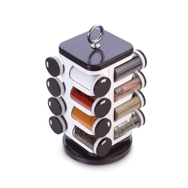 06_b29f497f-1acf-410a-9566-12bd2e6f92b5.jpg Ganesh Multipurpose Revolving Spice Rack With 16 Pcs Dispenser each 100 ml Plastic