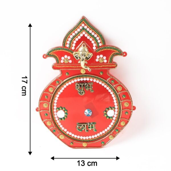 06_b69eb677-b774-49d9-9187-88531cc20149.jpg Decorative Kalash Wall Hanging with Shubh Labh (1 Pc)