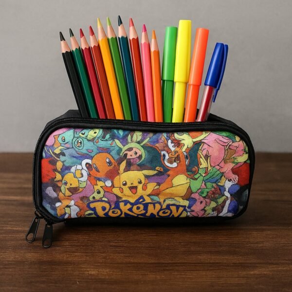 06_bag.jpg Colorful Cartoon Printed Pencil Pouch for Kids (1 Pc)