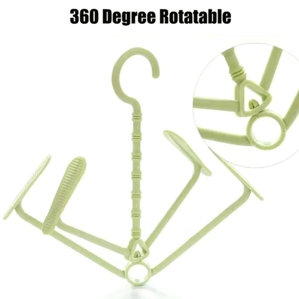 Hanging Shoe Rack Rotating Four Hooks Portable Drying Shoe Rack