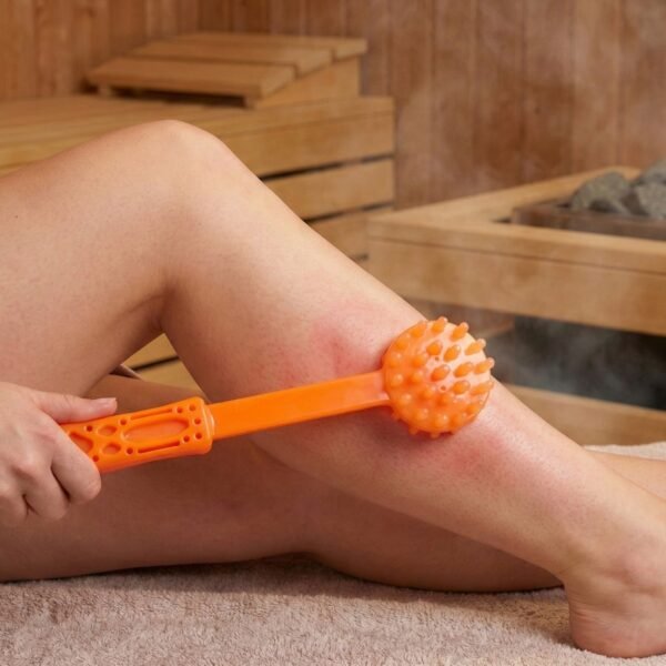 Long Handle Body Massage Roller Stick (1 Pc)