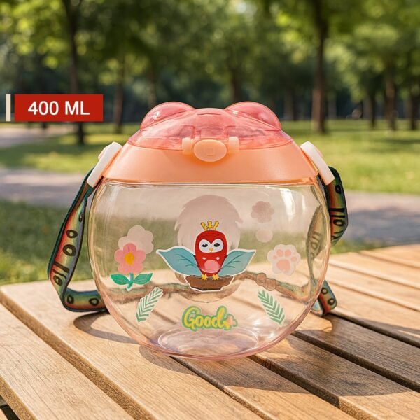 06_bottle_384eb32c-6365-4cab-83b1-b02579d3925a.jpg Round Belly Shape Kids Water Bottle (400Ml / 1 Set )