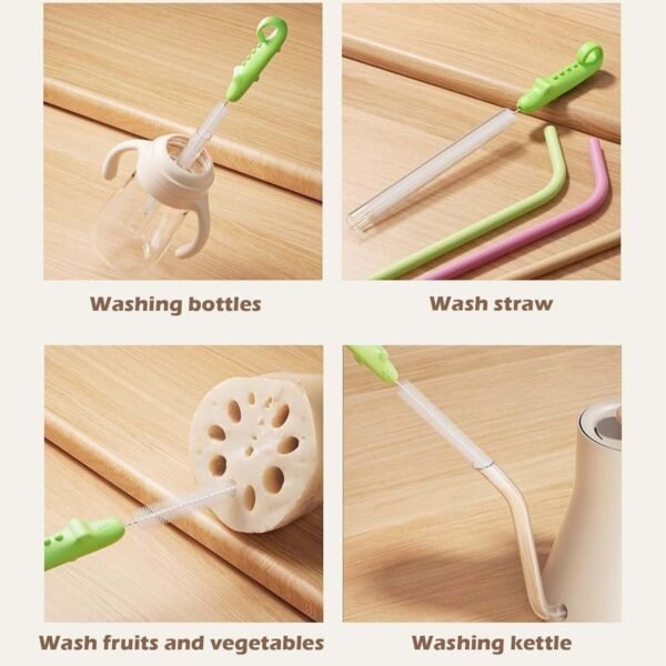06_brush.jpg Bottle Spout Cleaning Brush with Ergonomic Handle (1 Pc / 22 Cm Long)
