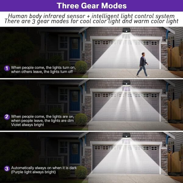 Bug Zapper Outdoor 2 in 1 Solar Mosquito Zapper Lamps (1 Pc)