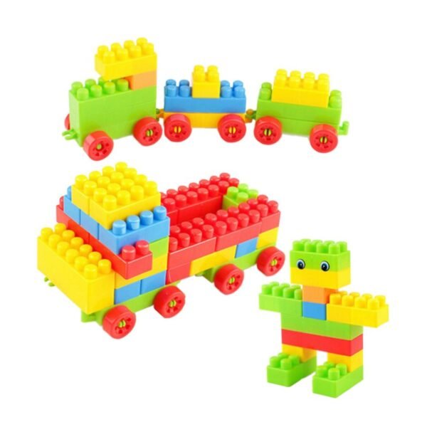 Multicolor Kids' Block Set for Fun & Learning (60 Pieces)