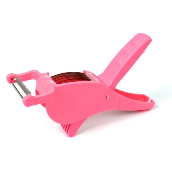 2-in-1 Vegetable & Fruit Cutter with 5-Blade Peeler (1 Pc / Multicolor)