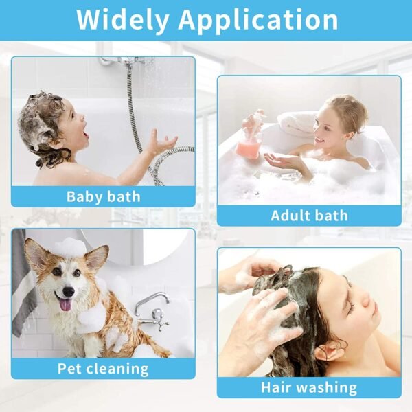 Shower Head Multi-Function Plastic High Pressure Shower Spray for Bathroom