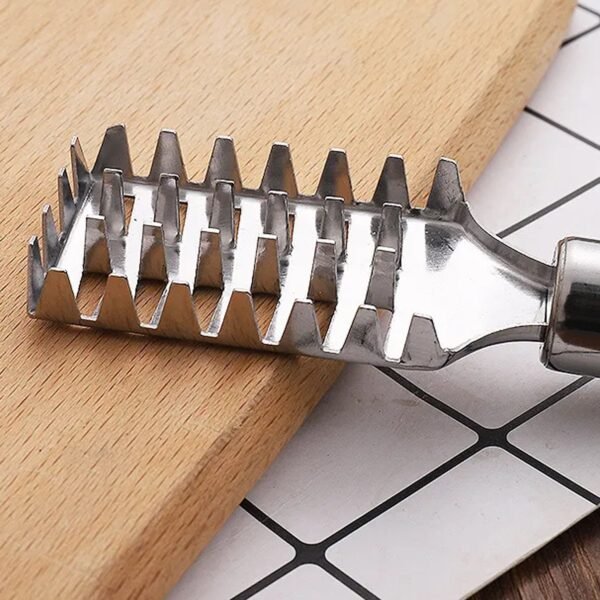 Stainless Steel Fish Scale Remover Scraper – Sawtooth Kitchen Tool