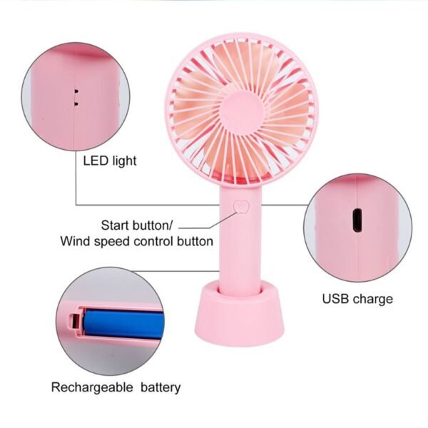 Portable Handheld Fan (Battery Not Include)