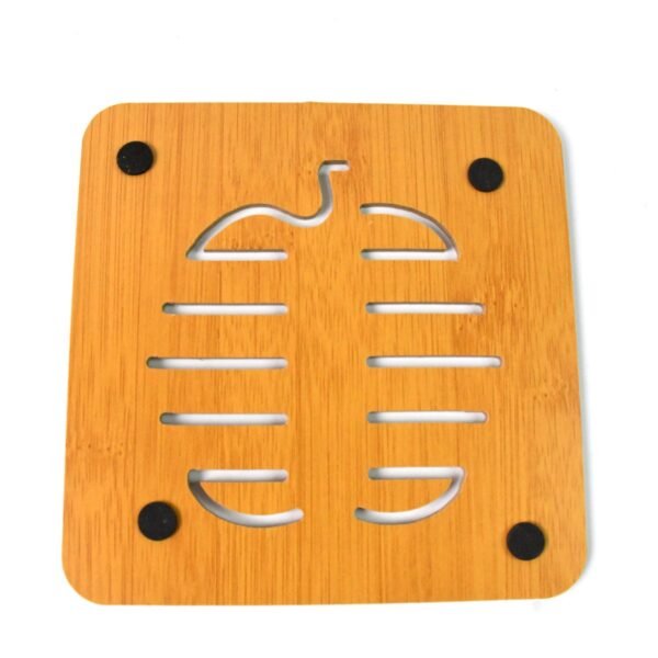 06_d19a8720-5273-4551-8757-a642bcad3985.jpg Square Bamboo Wood Table Place mat Hot Pot Cup Mat Tea Coaster(14×14 Cm / 1 Pc)