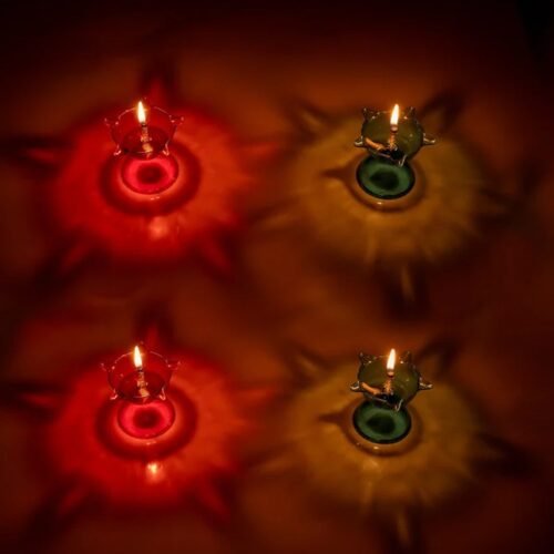 06_d5108f8c-9088-4b3d-ab3a-532f1d497276.jpg Colourful Reflection Diya Combo Plastic Candle Cup Multi Shape, Diwali (4 Pcs Set)