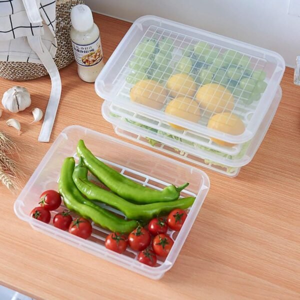 06_d71db22a-d391-47d3-95b9-eb5e99c0d34e.jpg Plastic Food Storage Containers with Removable Drain Tray and Lid (3 Pcs Set)