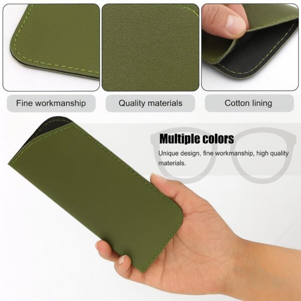 06_d7592662-86aa-47f2-a746-a99921e8ba60.jpg Slim PU Leather Glasses Sleeve - (1 Pc)