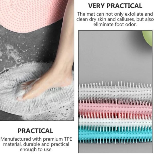 Silicone Bath Massage Cushion with Suction Cup (35×28 CM / 1 Pc)