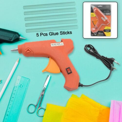 06_d9840a90-01ff-4e0a-bdce-401831bf011a.jpg Professional 60 Watt Hot Melt Glue Gun with 5 Glue Sticks & On/Off Switch