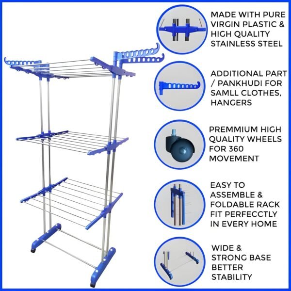 06_dc0b3570-a01e-48da-bfe6-1501a7bf6372.jpg Foldable Stainless Steel Clothes Drying Stand Rack