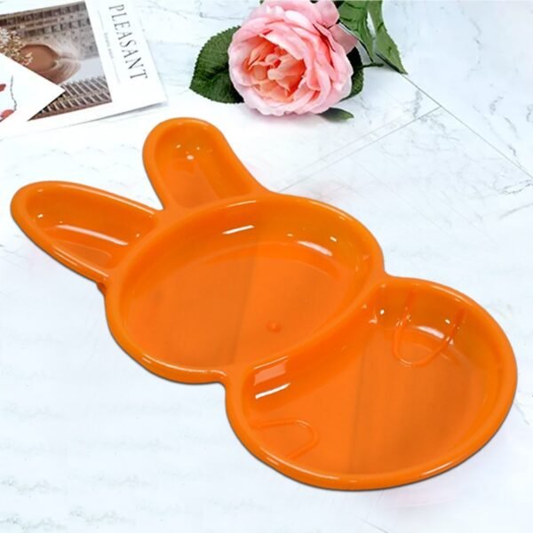 6-Piece Rabbit Shape Dish Set for Kids (Multicolor)