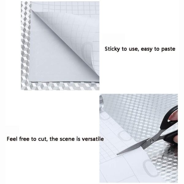 2 Meter Aluminium Foil Sticker used in all kitchen purposes