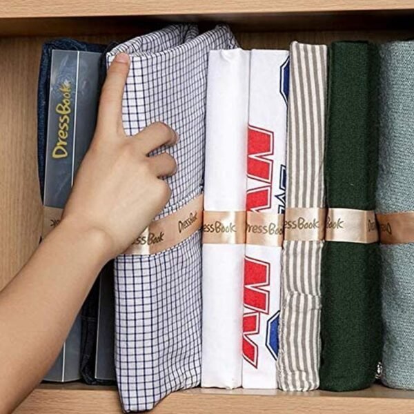 DressBook T-Shirt Folder – Soft Bendable Clothes Folding Board Organizer (5 Pcs)