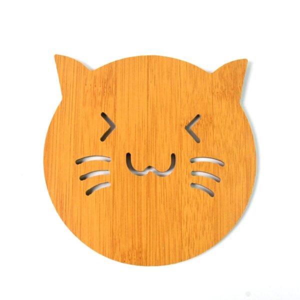 06_e770d5a2-b4ff-40b1-885d-aabf703ae597.jpg Square Bamboo Wood Table Place mat Hot Pot Cup Mat Tea Coaster(14×14 Cm / 1 Pc)