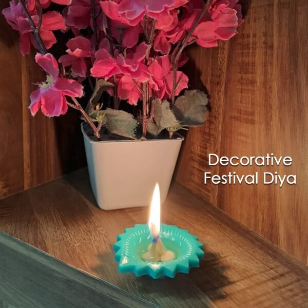 Silicone Diya for Diwali Attractive Design Colourful Diya Combo, Diwali (12 Pcs Set)