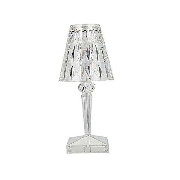 Crystal Diamond LED Table Lamp with 16 Colors – Bedroom Decor