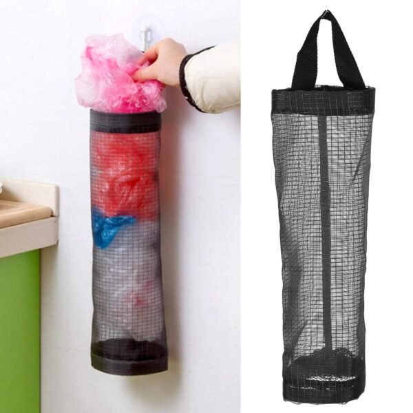 Hanging Waste Garbage Bag Holder Storage Bag with Wide Handle for Kitchen (1 Pc)