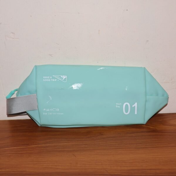 Waterproof Travel Toiletry Wash Bag /  Pouch with Zipper Side Handle - (1 Pc)