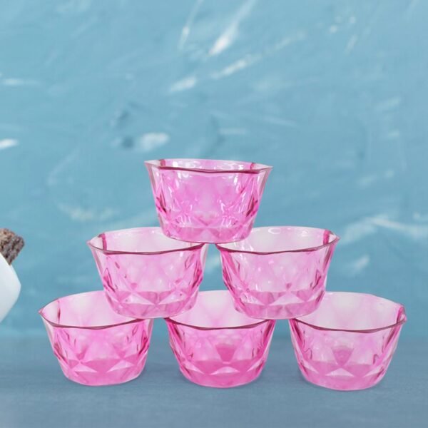 6pc Diamond shape ice cream bowl set