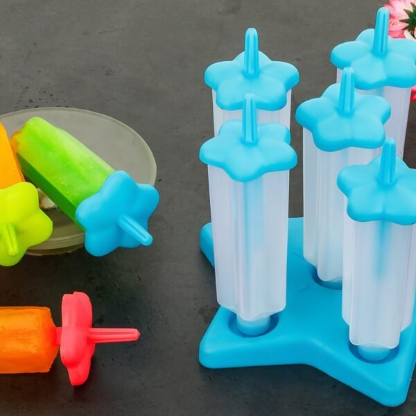 Plastic Ice Cream Molds with Lid (1 Set / 6 Pc)