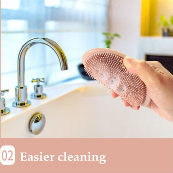 2 in 1 Silicone Cleaning Brush used in all kinds of bathroom purposes for cleaning