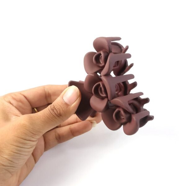 Elegant Rose-Shaped Hair Claw Clip for Women & Girls (1 Pc)