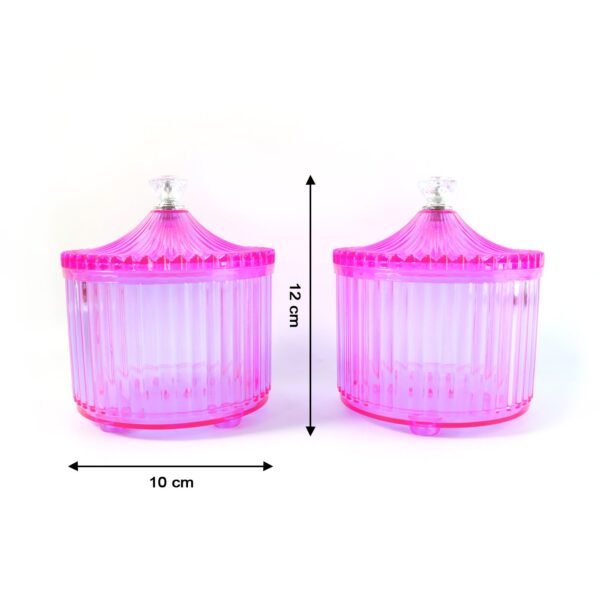 06_jar.jpg Plastic Luxury Transparent Dry Fruit Storage Jars (2 Pc)