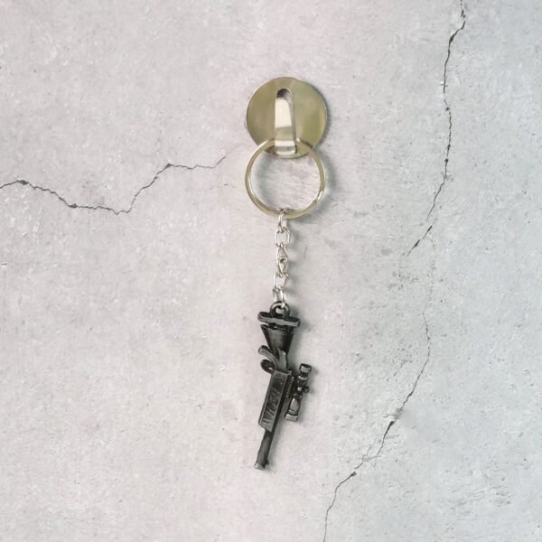 Premium Metal Rifle Gun Shape Keychain (1 Pc)