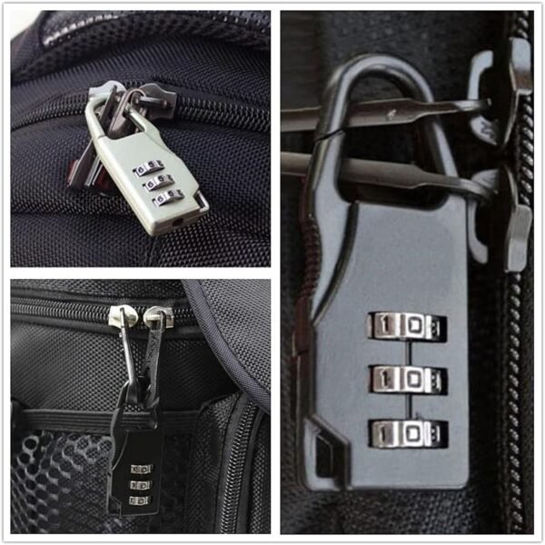 06_lock.jpg Secure 3-Digit Combination Travel Lock (1 Pc)