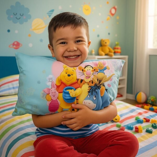 Soft Plush Cartoon Character Kids Pillow (40 x 25 Cm / 1 Pc)